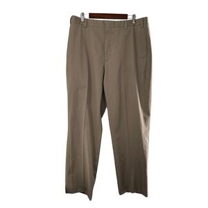LL Bean Men's Pants Classic Fit Chino Khaki Tan Size 36x30 Cotton Office Dress
